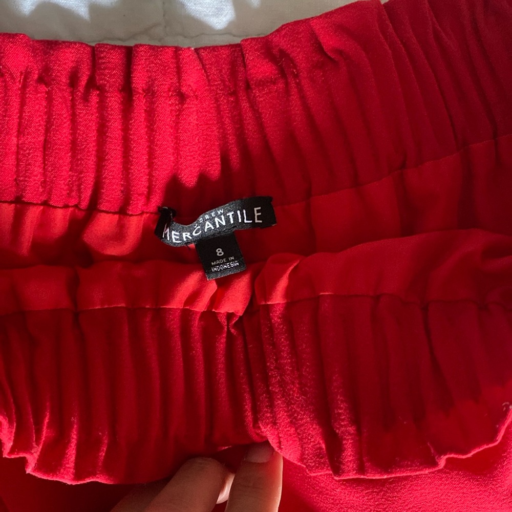 J. Crew Mercantile Sidewalk Skirt - red size 8
